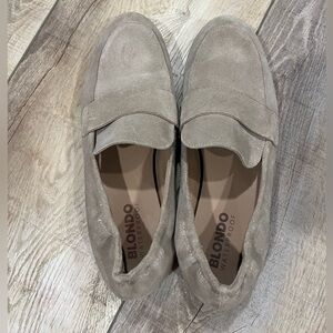 Blondo Women’s Suede Slip-On Loafers - Taupe